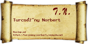 Turcsány Norbert névjegykártya